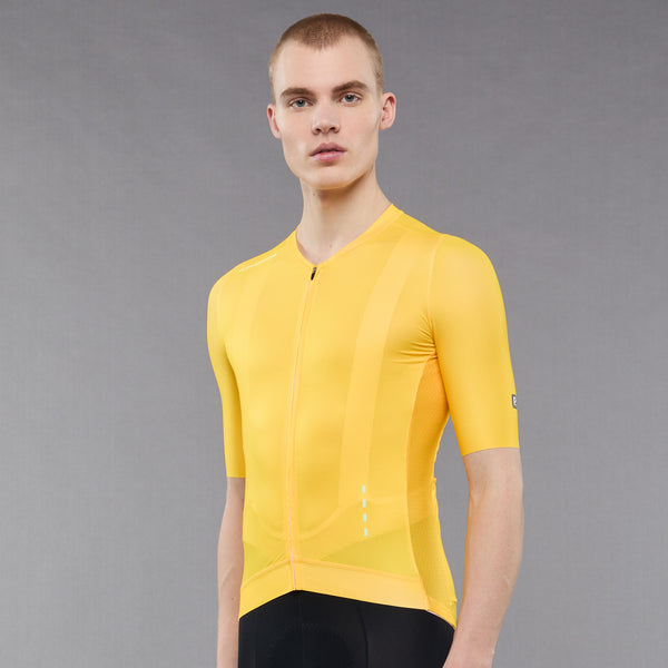Prestige Thermal Jersey Evo Sunset Gold – La Passione Cycling Couture